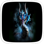 Blue Dragon Art Theme icon
