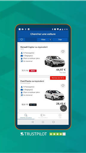 Application de location de voiture Argus screenshot 2