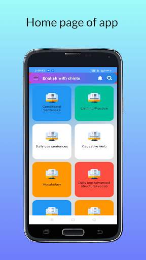 Learn Spoken English Grammar App In Hindi : Chintu screenshot 1