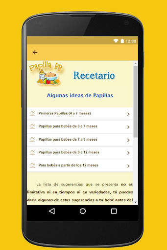 Papillas para bebés screenshot 8