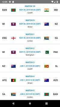 Live Cricket World Cup 2019 Tv screenshot 3