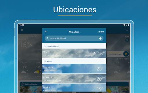 Tiempo & Radar: tu previsión screenshot 16