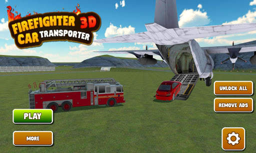 Firefighter Car Transporter 3D स्क्रीनशॉट 6