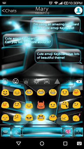 Space Craft Emoji Keyboard स्क्रीनशॉट 2