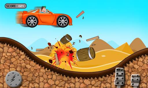 Speedy Hill Car Racing скриншот 1