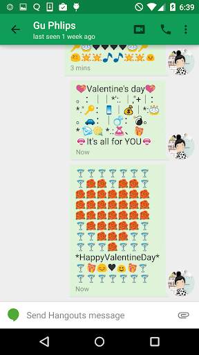 Valentines Art -Emoji Keyboard स्क्रीनशॉट 1