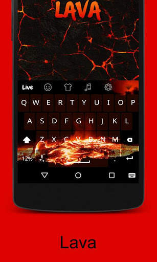Lava Live Keyboard Theme screenshot 3