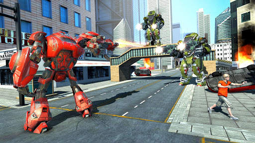 Tiger Robot Car Transformation Game Robot Car Game screenshot 1