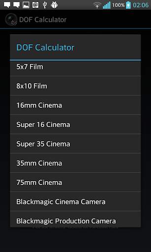 DOF Calculator screenshot 7
