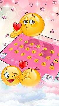 Cute Anime Couple Keyboard Theme screenshot 3