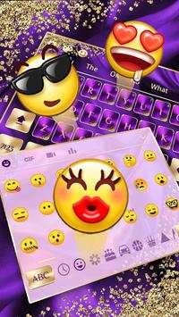 Purple Gold Luxury Keyboard screenshot 3