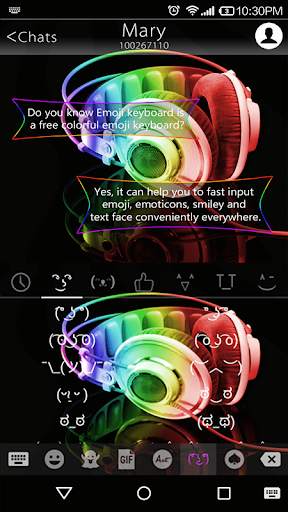 Rapper Neon Emoji Keyboard screenshot 5