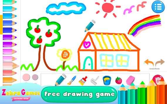Zebra Games Coloring Books screenshot 4