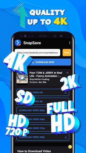 Video Downloader for Facebook FullHD 4K - SnapSave screenshot 1