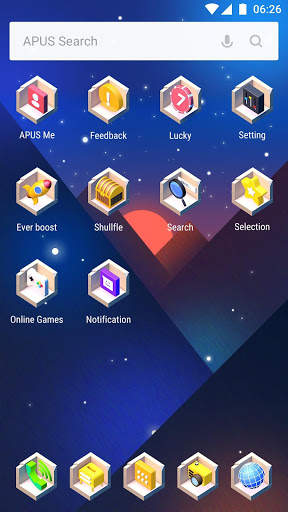 Starry Sky Valley APUS Launcher theme screenshot 3