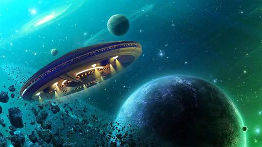 Flying Saucer Universe Defence 2: SuperHero Game screenshot 1