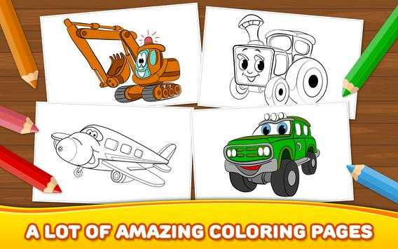 Free Boys Coloring Book: Cars screenshot 7