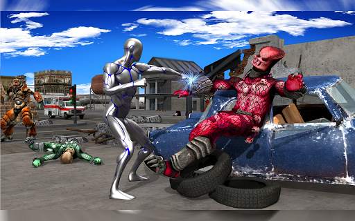 Silver Hero Fighter: Superhero Games screenshot 11