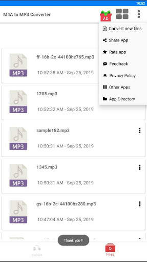 M4A to Mp3 Converter - M4b to  3 تصوير الشاشة