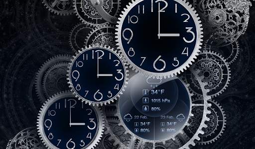 FREE Black Clock LiveWallpaper screenshot 6