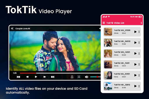 TokTik Video Player : All Format Video Player screenshot 1