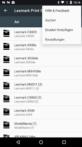 Lexmark Print Service Plugin screenshot 1