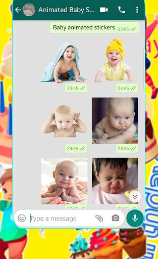 Funny Babies Animated Sticker maker for whatsapp👶 screenshot 6