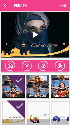 Ramadan/Eid Mubarak Video Maker : Eid Status Maker screenshot 1