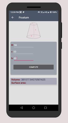 Volume calculator-3D Shapes, geometry calculator स्क्रीनशॉट 4