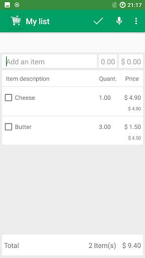 Shopping list app free screenshot 3
