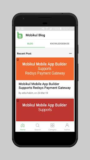 Wordpress Mobile Application Builder for Blogging screenshot 1