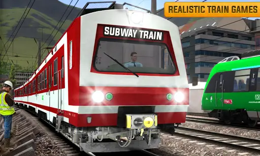 Euro Train Driving Simulation 3D: Free Train Games screenshot 2