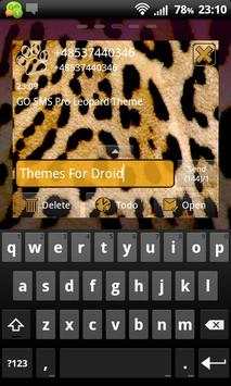 Leopard Theme for GO SMS Pro screenshot 1