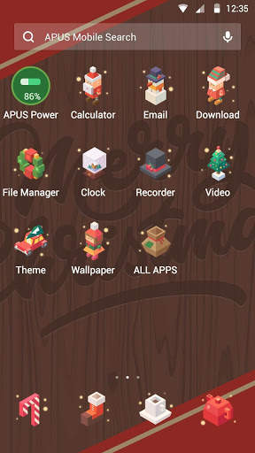 Merry Christmas tree gifts-APUS Launcher theme screenshot 2