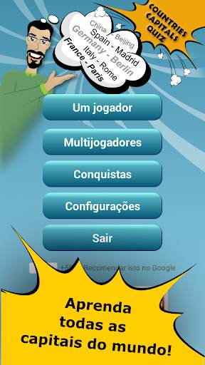 Quiz Capitais de Países screenshot 1