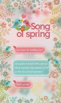 GO SMS SONG OF SPRING THEME screenshot 1