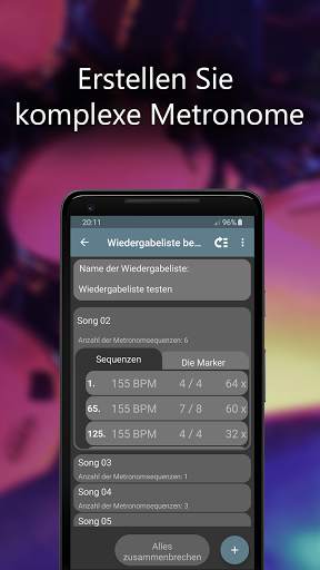 Camtronome - metronom, kamera screenshot 3