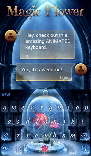 Magic Flower Animated Keyboard   Live Wallpaper screenshot 3