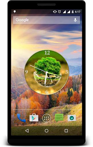 Nature Clock Live Wallpaper screenshot 1