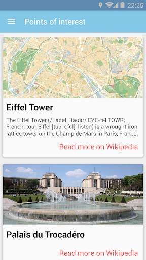 WikiJourney app screenshot 3