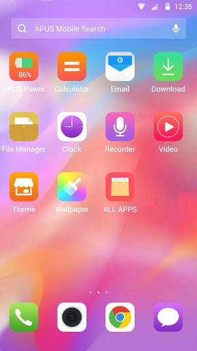 Colorful Simple PhoneX OS - APUS launcher theme screenshot 5