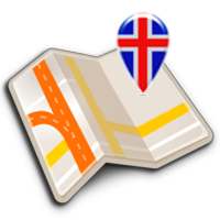 Map of Iceland offline logo