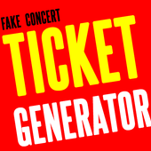 Fake Concert Ticket Generator &amp; Ticket Maker icon