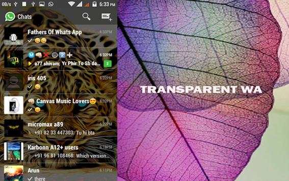 Whats Transparent App 2016 screenshot 1