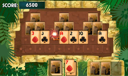 Pyramid Solitaire JEU cardgame screenshot 1