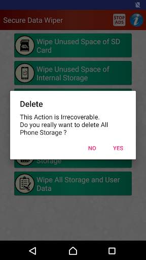 Wipe Mobile Phone Storage with Secure Data Wiper screenshot 6