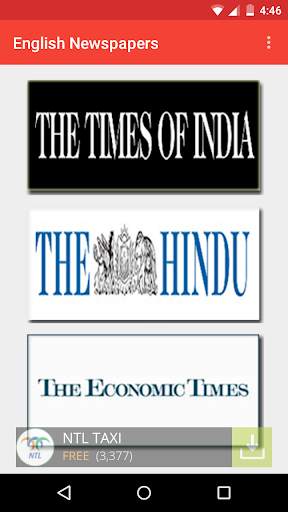 English News papers - India screenshot 1