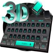 3D Black Keyboard Theme 10001011