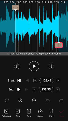 Audio Editor Recorder 5 تصوير الشاشة