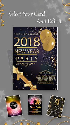 Party Invitation Card Maker 4 تصوير الشاشة